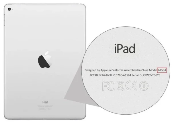 ipad model lokation