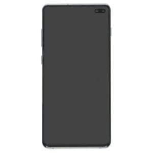(F) Samsung Galaxy S10+ OLED skærm med ramme (Blå) (Original) - (FJERNLAGER)