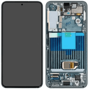 (F) Samsung Galaxy S22 OLED skærm med ramme (grøn) (Original) - (FJERNLAGER)