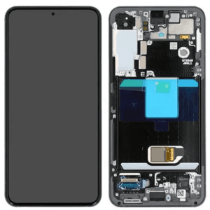 (F) Samsung Galaxy S22 OLED skærm med ramme (Graphite) (Original) - (FJERNLAGER)