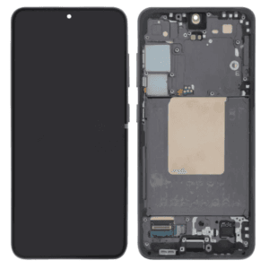 (F) Samsung Galaxy S24 OLED skærm med ramme (Onyx Black) (Original)(incl. pre-assembled frame) - (FJERNLAGER)