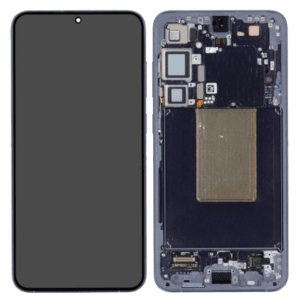 (F) Samsung Galaxy S24+ OLED skærm med ramme (Cobalt Violet) (Original) - (FJERNLAGER)