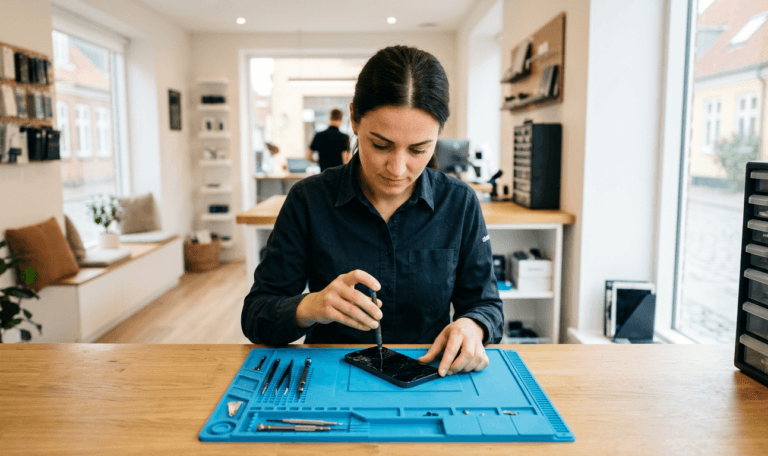 reparation af iphone skærm